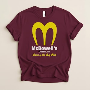 McDowells Shirt, Coming To America T-Shirt, Golden Arcs Graphic Tee, Funny Movie Merch Tshirt