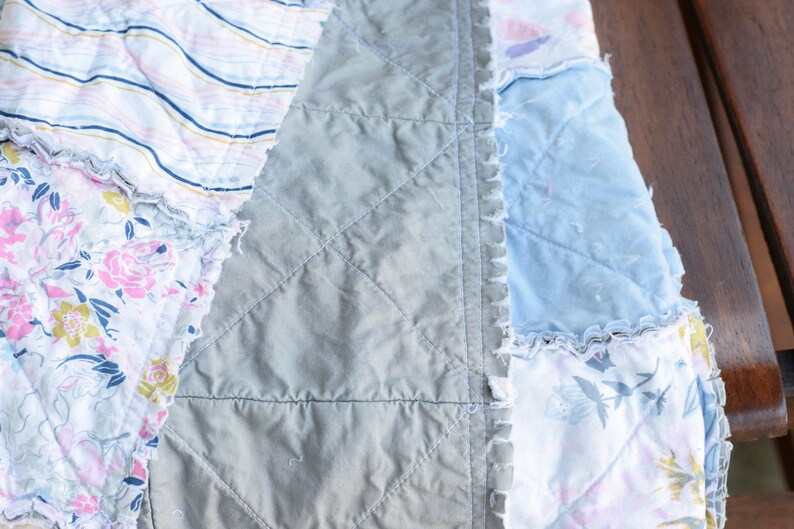 Floral Rag Quilt You pick the size
