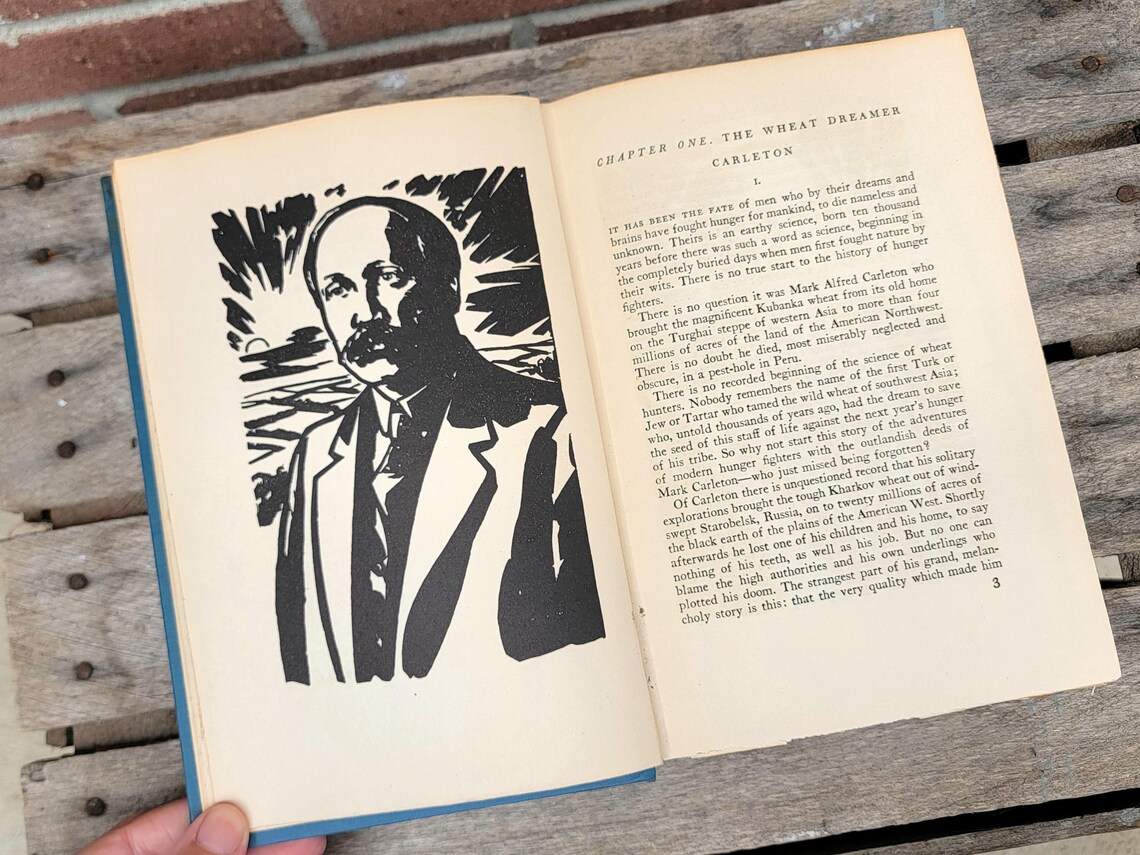 1928 First Edition Hunger Fighters by Paul de Kruif | Illustrated Antique Science Book | Harcourt Brace Vintage Hardcover, photo 4 of 5