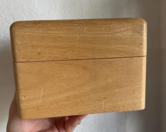 Wood Recipe Box