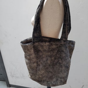 Vegan Faux Fur Tote Bag ~ Brown