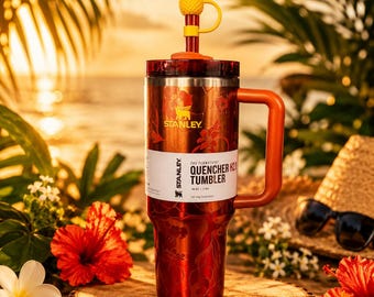 The Stanley 1913 x KAROL G 40 oz Quencher H2.O FlowState Tumbler USA