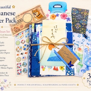 30pc Japanese Paper Ephemera Pack for Junk Journal and Collage