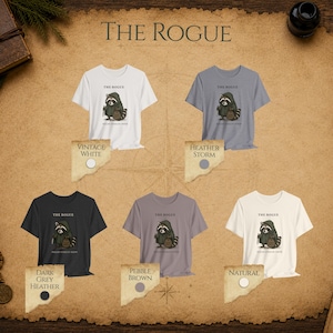 Koszulka Rogue Raccoon DnD, Koszulka Failed Stealth Check, Zabawna koszulka do gry RPG, Przytulna koszulka z motywem fantasy, Prezent dla gracza RPG, Odzież dla graczy zdjęcie 5