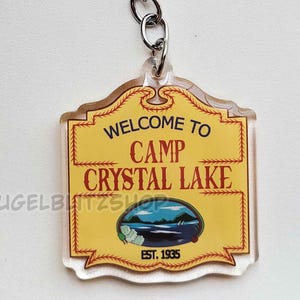 Friday the 13th Camp Crystal Lake 2" Acrylic Epoxy Keychain