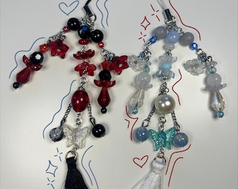 Pop Culture Keychains and Accessories-beaded, handmade
