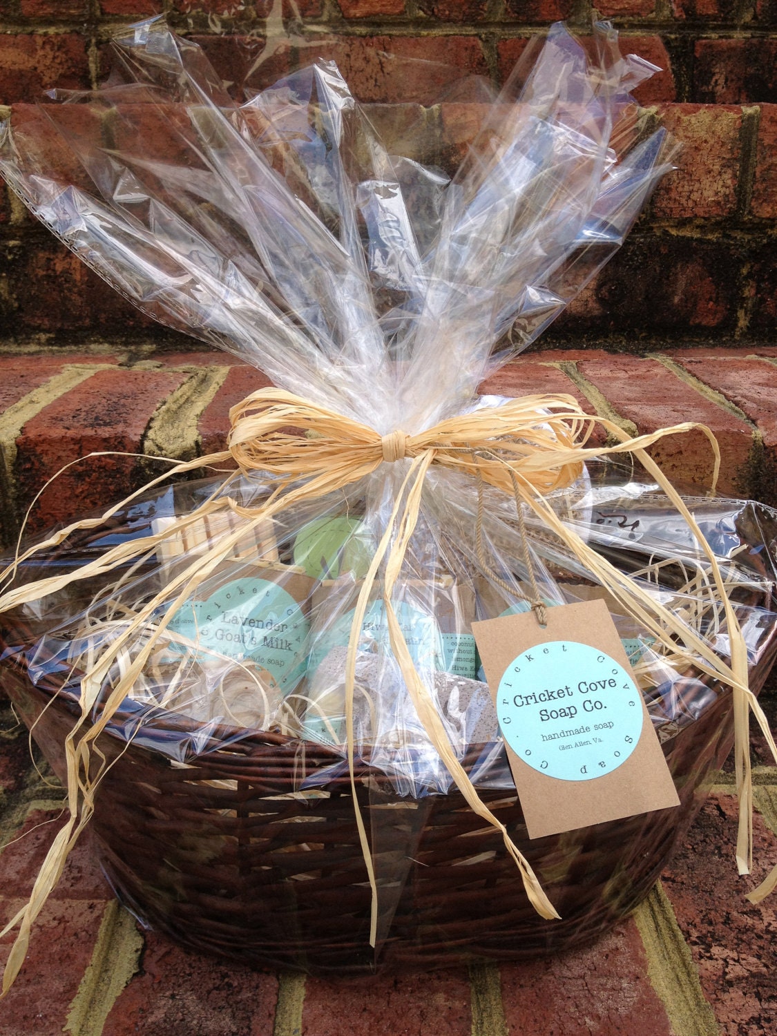 Large SOAP GIFT BASKET - Handmade Soap Gift Basket - Soap ...