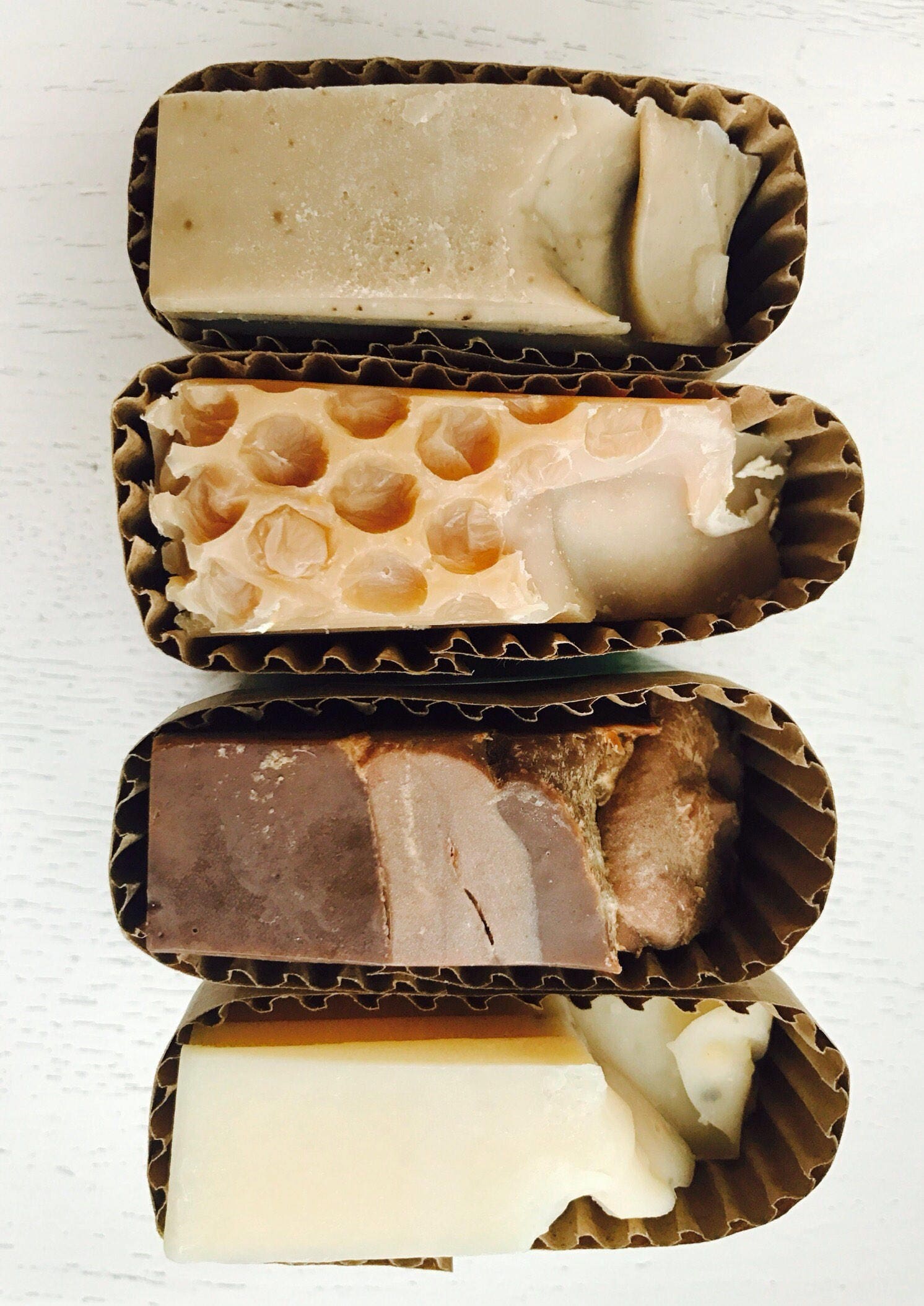 Set of Four Handmade Soap gift idea gift for him for her Etsy