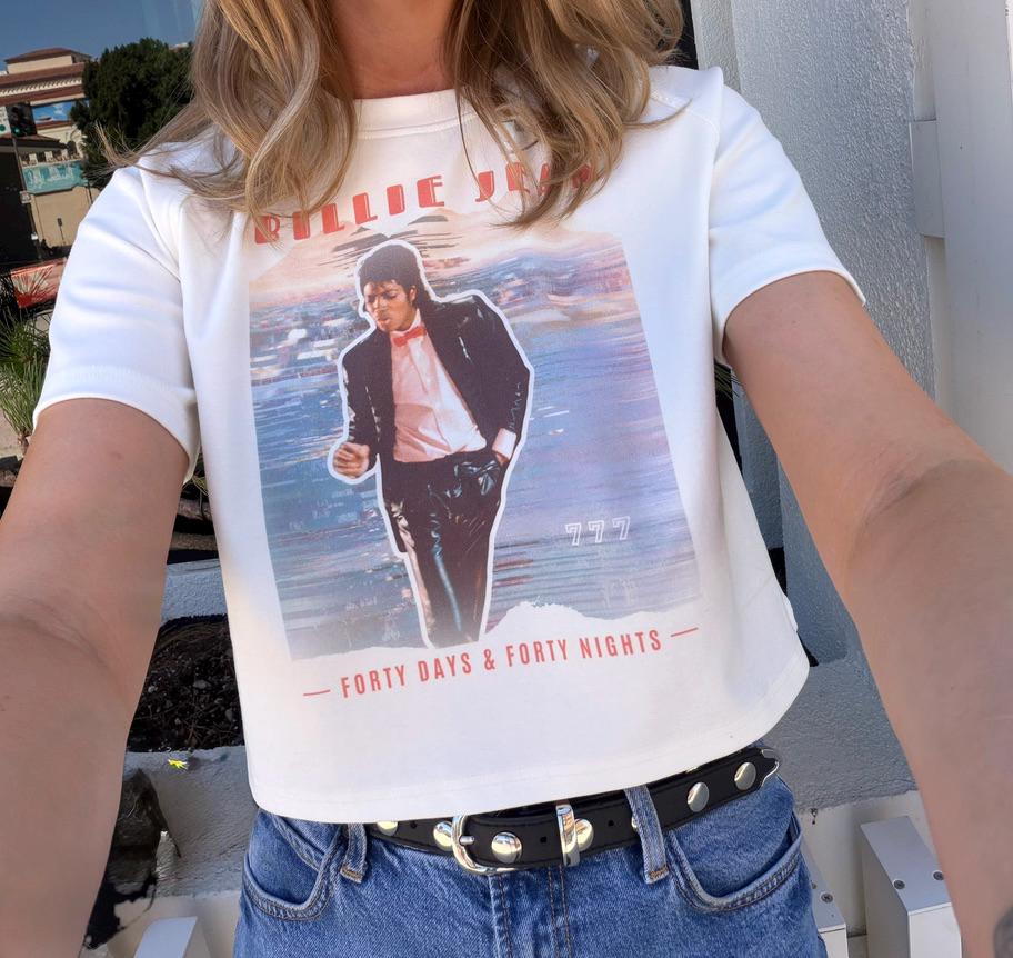 Michael Jackson Billie Jean Vintage Crop Tee - Etsy