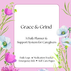 Caregiver Planner Printable | Alzheimer's, Dementia Organizer, Medication Tracker (Digital Download)