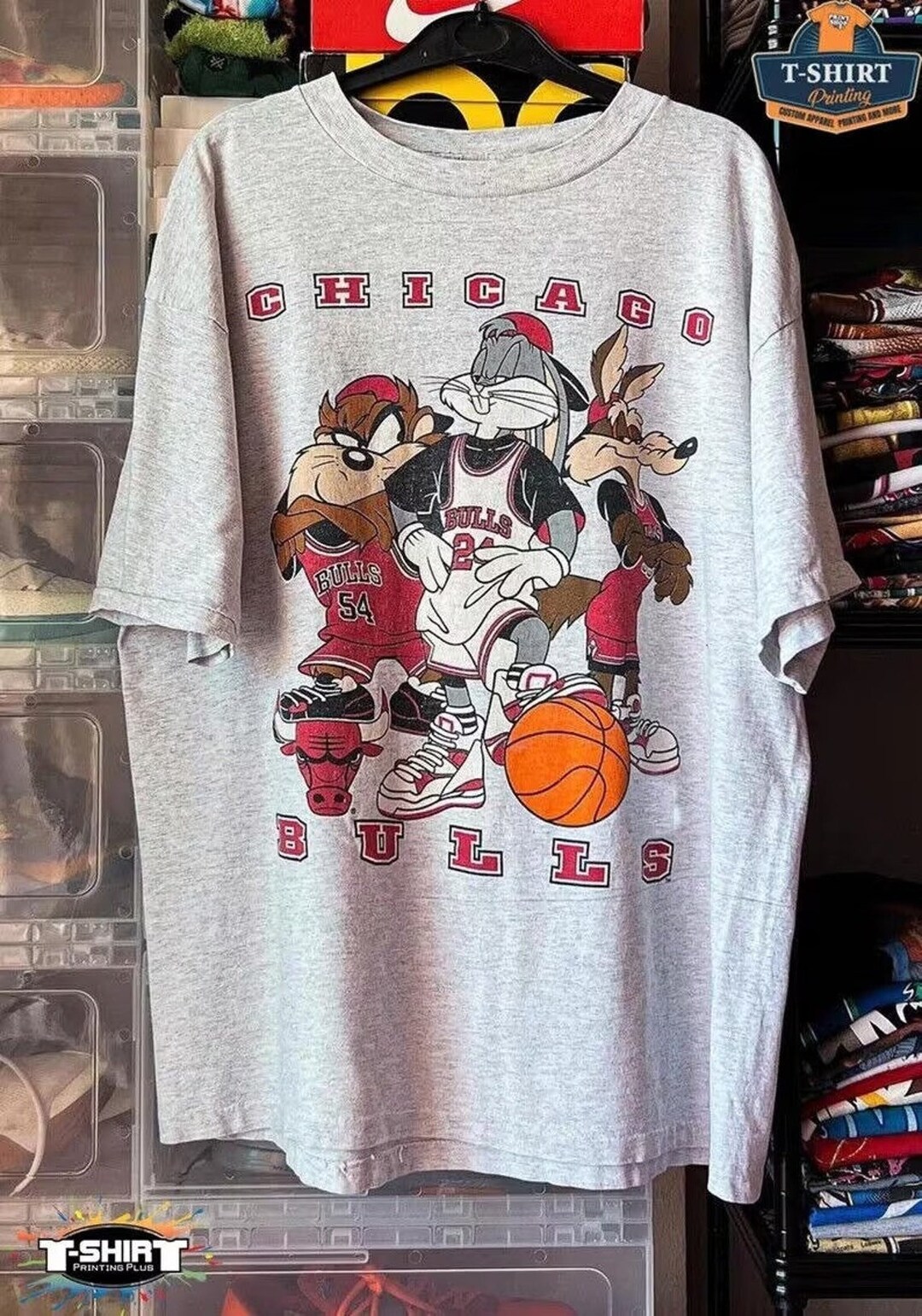 Chicago Bulls NBA Basketball Shirt, Chicago Bulls Looney Tunes Shirt