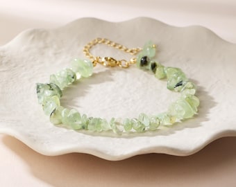 Handmade Natural Crystal Chip Bracelet– Gemstone  Energy Bracelet for Women & Men