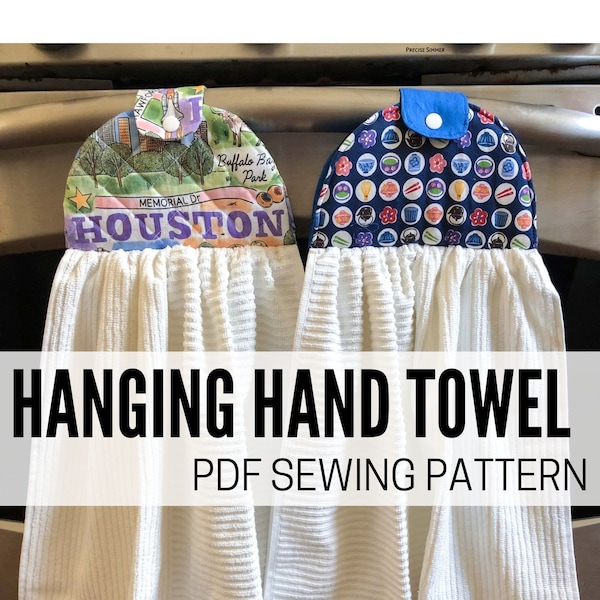 Hanging Hand Towel PDF Sewing Pattern | Towel Topper PDF Sewing Pattern | Instant Download | Hanging Dish Towel