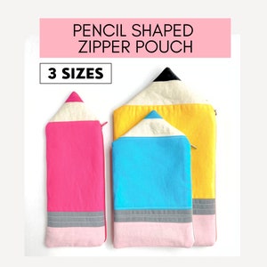 Zippered Pencil Pouch Pattern | 3 Sizes | PDF Sewing Pattern | Instant Download | Easy Sewing Project