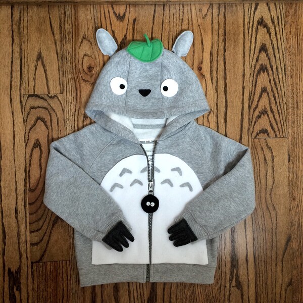 Children's Totoro Zip Up Hoodie