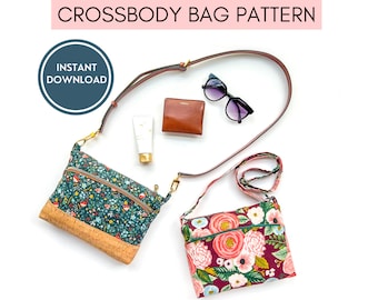 Rectangular Crossbody Bag PDF Sewing Pattern | Instant Download