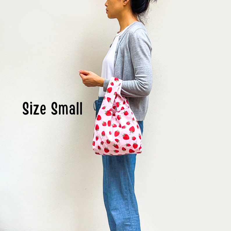 Foldable Shopping Bag PDF Sewing Pattern Instant Download Reusable Grocery Bag Beginner Sewing Project zdjęcie 8