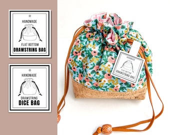PRINTABLE Dice Drawstring Bag Tag | Instant Download | Market tags  | Price Labels and cards