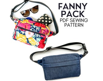 Fanny Pack | Hip Bag | Bum Bag | PDF Sewing Pattern | Instant Download