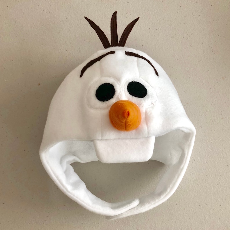 pattern olaf hat with chin strap baby toddler kids disney