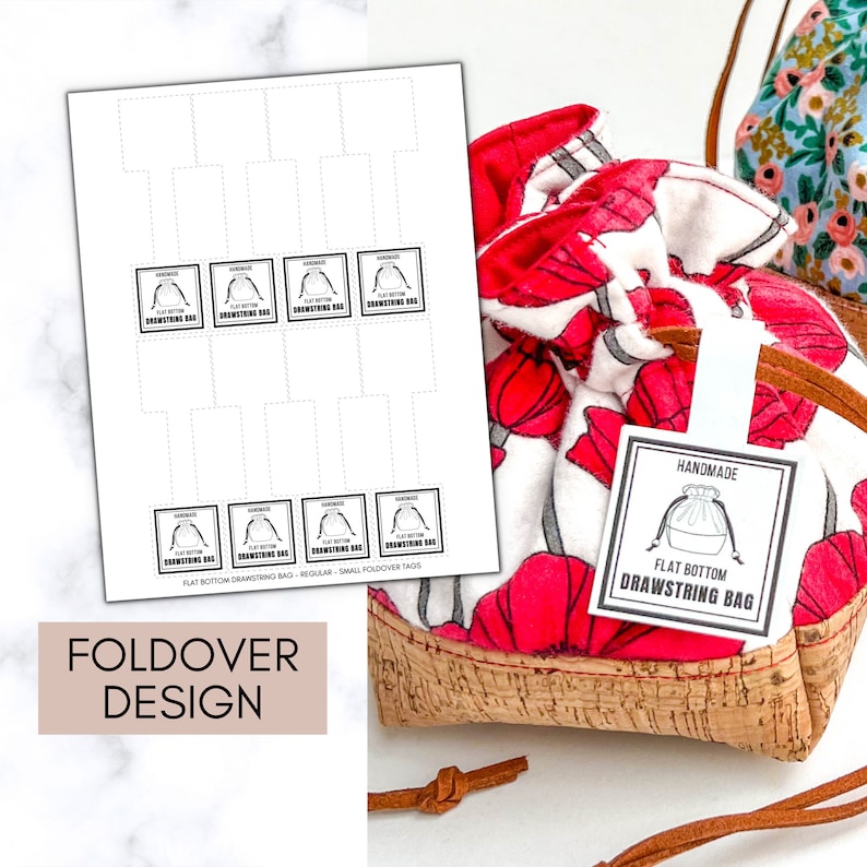 Draw String Labels PRINTABLE Dice Drawstring Bag Tag | Instant Download | Market Tags ...