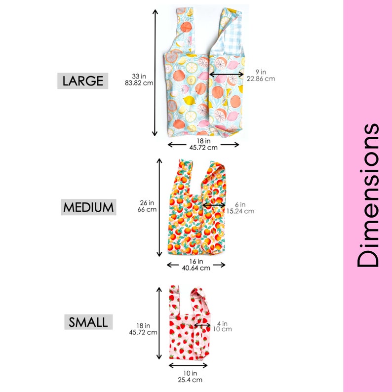 Bolsa de compras plegable Patrón de costura PDF / Descarga instantánea / Bolsa de comestibles reutilizable / Proyecto de costura para principiantes imagen 4