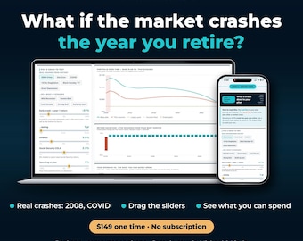 Retirement Planner Spreadsheet & Web App | Monte Carlo, Roth Conversion, Social Security Calculator (Digital Download)
