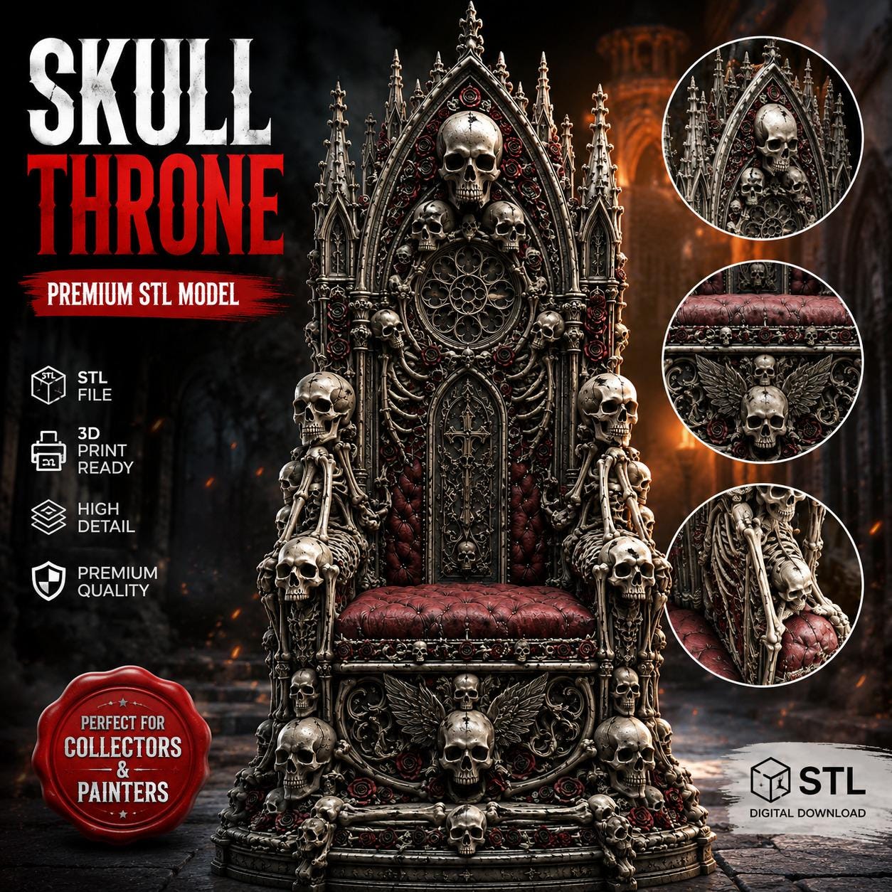 Gothic throne chair - Etsy 日本