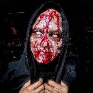 Horror Latex Mask Handmade Costume Prop for Halloween Cosplay Theatrical Performance
