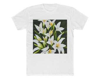 Wall Art Print | Resurrection Lilies Cross Print