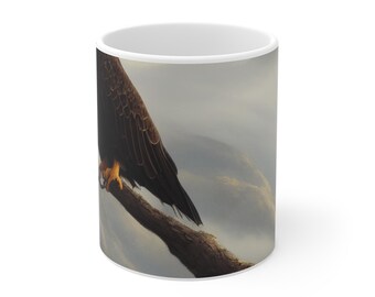 Kaffeebecher | Adler und Flaggen-Himmels Print