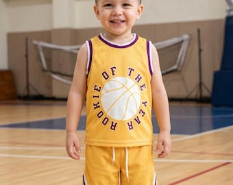 Personalized Matching Basketball Jersey and Shorts Set for Kids & Adults