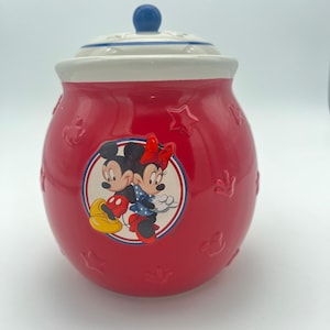 MINNIE MICKEY JAR, Cookie or Treats, Lidded, AdORaBLe! Disney
