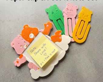 Set di Post-it con graffette spesse degli Orsetti del Cuore – File digitali STL e 3MF