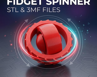 Fidget Spinner 3MF / Juguete de escritorio giratorio suave / Modelo para impresión 3D