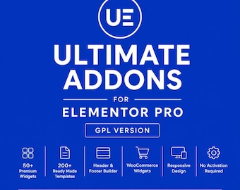 Ultimate Addons for Elementor Pro GPL | Widgets, Templates (Digital Download)