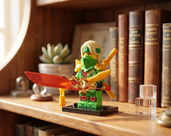 Ninjago Lloyd Dragon Armor Battle Suit, Lego-Compatible Minifigure, Life Element Protector