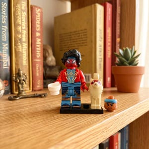 moc Spider-Man India Pavitr Prabhakar Mumbattan Hero, Lego-Compatible, Christmas Gift, Birthday Present