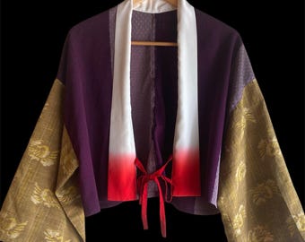 Kimono/Chaqueta Haori vintage reciclado