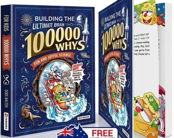 Libro de ciencia para niños: 100.000 porqués, divertido libro educativo sobre el cerebro para niños, regalo de lectura didáctica.