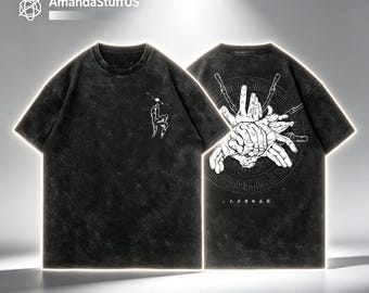 Jujutsu Kaisen Sukuna Domain Expansion T-Shirt: Vintage Washed Manga Tee DTG Print