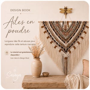 Design Book Macramé PDF – Ailes en poudre | Longueurs de fils, astuces et guide complémentaire au tutoriel vidéo