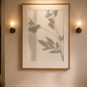 Flower Shadow Print |  Wall Art |  (Digital Download)