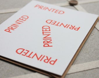 Printed 2 - letterpress print / print shop / printer / printing / for a printer / for a print shop / print / printed by hand / wall decor