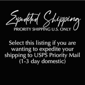 Expedited Shipping Upgrade: US Priority Mail