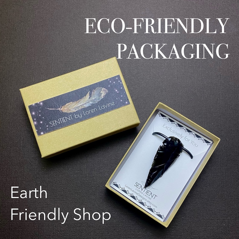 Obsidian Arrowhead Necklace Good Vibe Gift for Women Arrowhead Wire