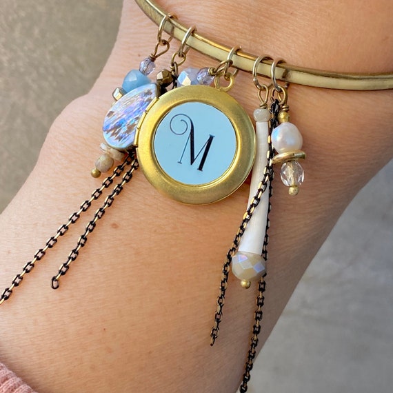 Custom sale locket bracelet