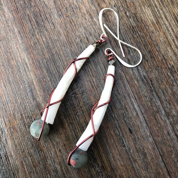 dentalium shell earrings