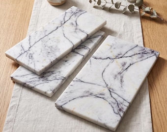 Handcrafted Lilac Marble Slab – Natural Stone Surface, Luxury Home Decor, Gift