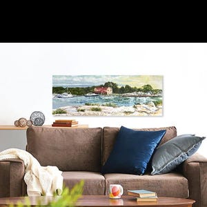 Leeland Harbor Marina Giclée Print: Fishtown Nautical Art